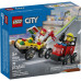Конструктор LEGO City Пицца-авто против пожарной машины Набор гонок (60458) – LEGO