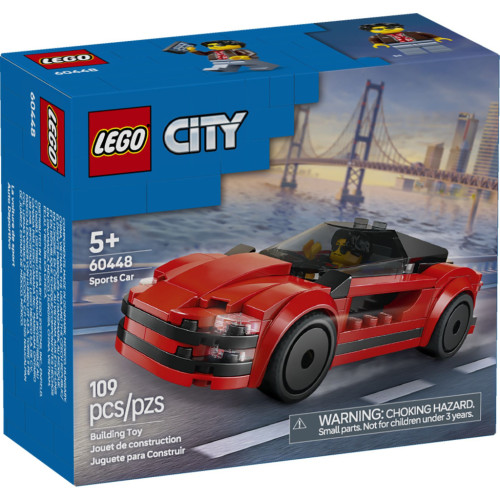 Конструктор LEGO City Червоний спортивний автомобіль (60448) – LEGO