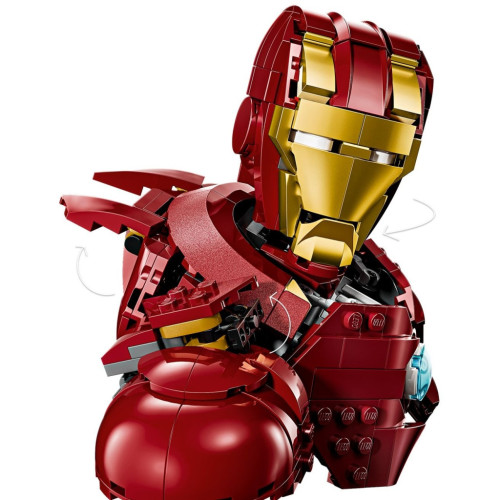 Конструктор LEGO Marvel Погруддя Залізної Людини MK4 (76327) – LEGO (вид 2)