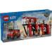 Конструктор LEGO City Пожежне депо з пожежною машиною 843 деталей (60414) – LEGO