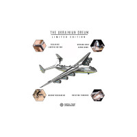 Конструктор Metal Time Коллекционная модель Ukrainian Dream Limeted Edition Ан-225 Мрия собрана (MT001/READY)