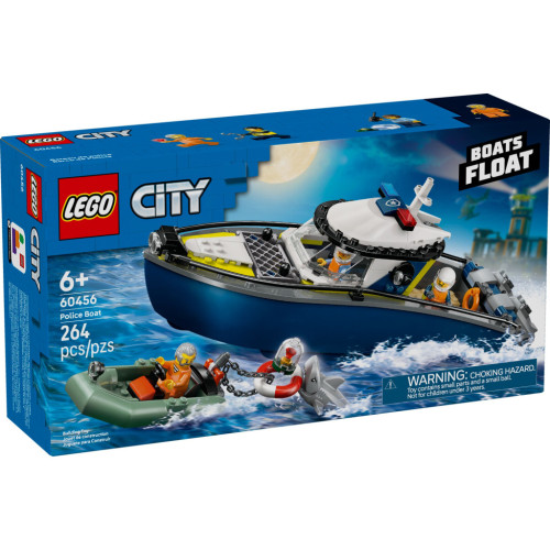 Конструктор LEGO City Переслідування на поліцейському катері (60456) – LEGO