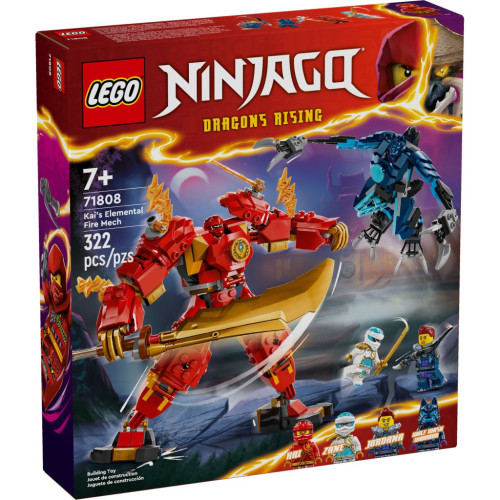 Конструктор LEGO NINJAGO Робот вогняної стихії Кая 322 деталей (71808) – LEGO