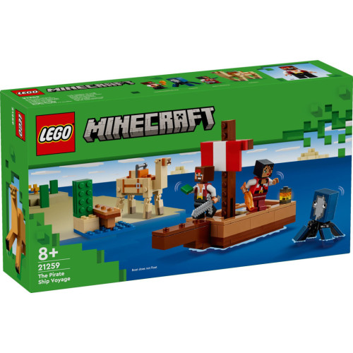 Конструктор LEGO Minecraft Путешествие на пиратском корабле (21259-) – LEGO