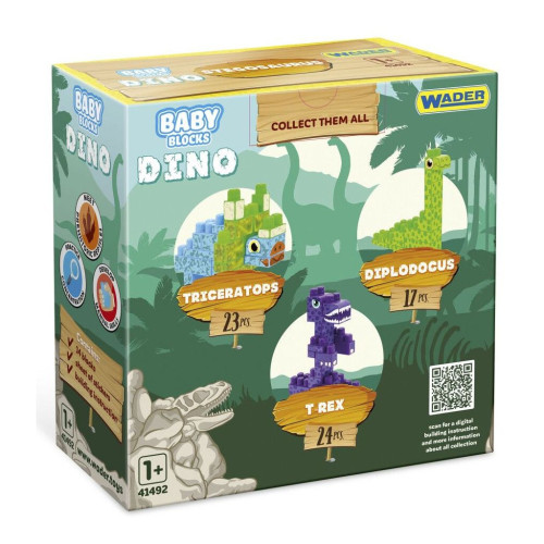 Конструктор Wader Baby Blocks Дино - т-рекс (41496) – Wader (вид 2)