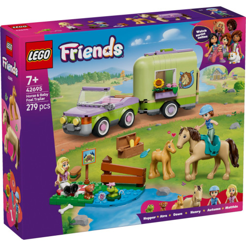 Конструктор LEGO Friends Прицеп для лошади и жеребенка (42695) – LEGO