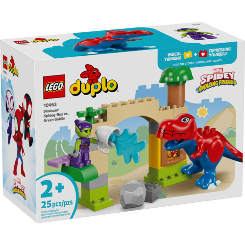 Конструктор LEGO DUPLO Marvel Динозавр Spidey-Rex против Зеленого Гоблина (10463) – LEGO