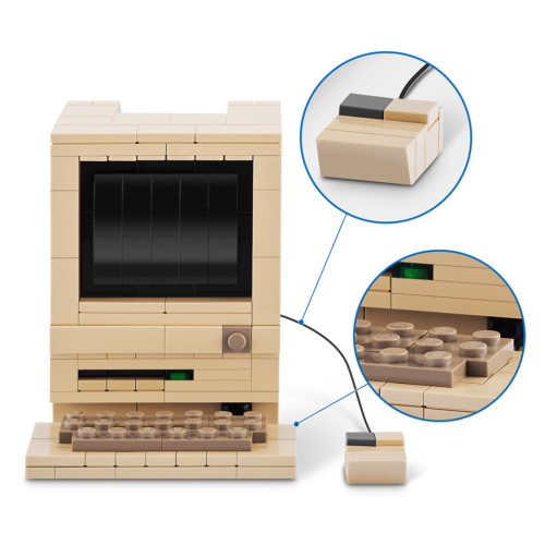 Конструктор Max в капсуле Retro S1 – Компьютер Макинтош (83185AGQ8) – Max (вид 1)