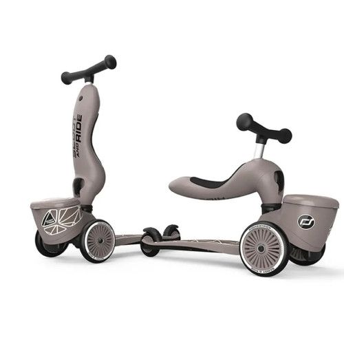 Самокат Scoot&Ride Highwaykick-1 Lifestyle коричневий (SR-210621-BROWNLINES) – Scoot&Ride (вид 1)