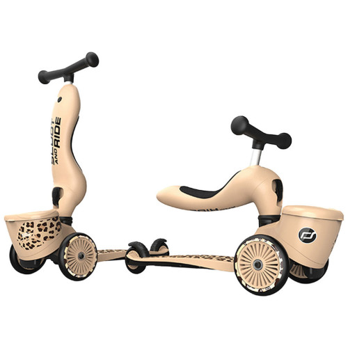 Самокат Scoot&Ride Highwaykick-1 Lifestyle леопард (SR-210621-LEOPARD) – Scoot&Ride (вид 1)