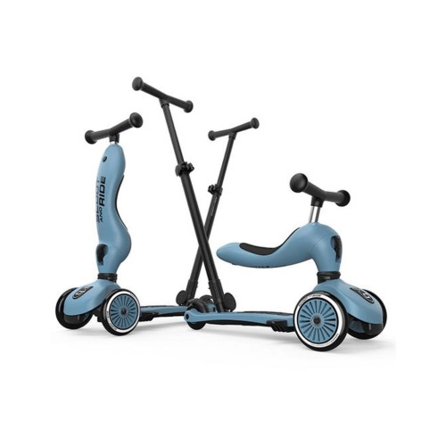 Самокат Scoot&Ride Highwaykick-1 Push and Go сіро-синій (SR-240527-STEEL) – Scoot&Ride