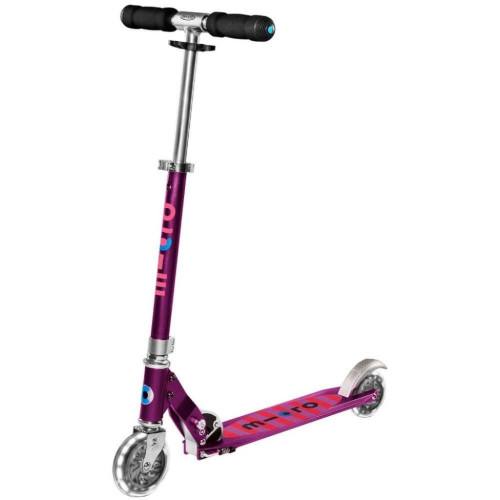 Самокат Micro Sprite Purple stripe LED (SA0219) – Micro