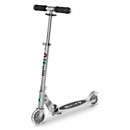 Самокат Micro Sprite Silver LED (SA0216) – Micro