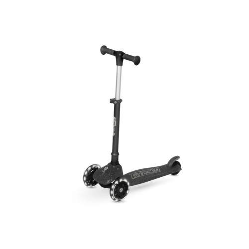 Самокат QPlay Sparkling триколісний дитячий з LED підсвіткою колес Black (ST006SparklingBlack) – Qplay (вид 1)