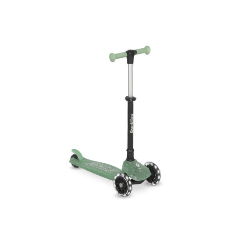Самокат QPlay Sparkling триколісний дитячий з LED підсвіткою колес Green (ST006SparklingGreen) – Qplay (вид 1)