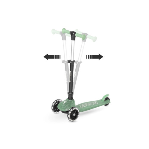 Самокат QPlay Sparkling триколісний дитячий з LED підсвіткою колес Green (ST006SparklingGreen) – Qplay (вид 2)
