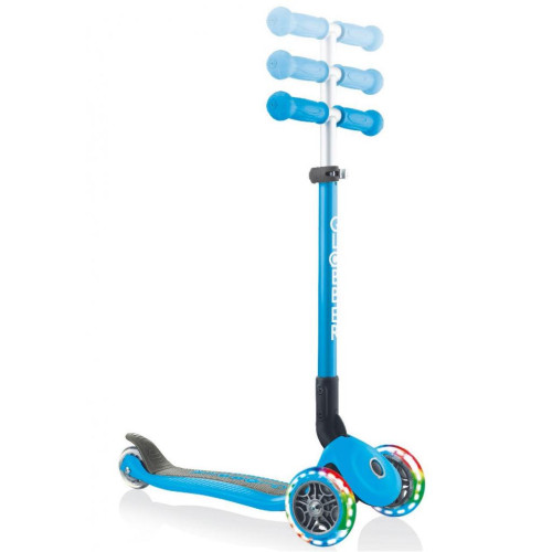 Самокат Globber Primo Foldable Lights Led блакитний (432-101-2) – Globber (вид 2)