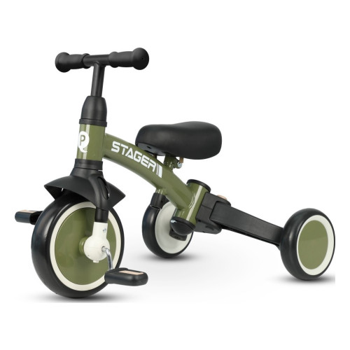 Детский велосипед QPlay Stager 3 в 1 з ручкою, біговел, Dark Green (T80STAGERDarkGreen) – Qplay (вид 1)
