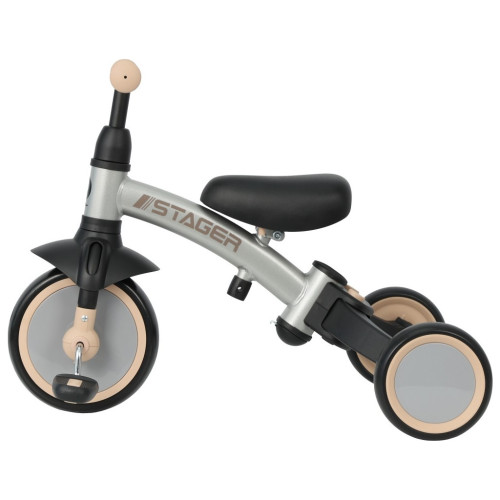 Детский велосипед QPlay Stager 3 в 1 з ручкою, біговел, Silver (T80STAGERSilver) – Qplay (вид 1)