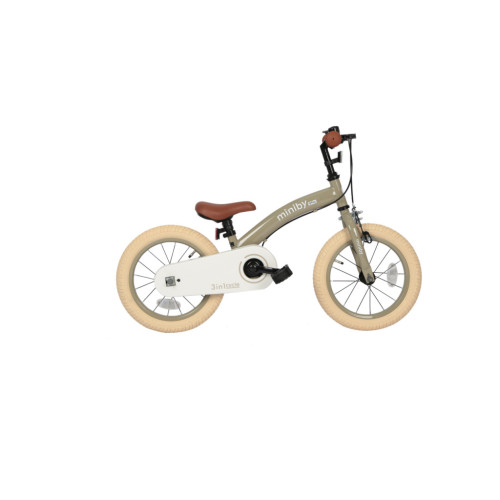 Детский велосипед QPlay Miniby 3 в1, біговел 14",Grey-Green (CB01MiniBy14GreyGreen) – Qplay (вид 2)