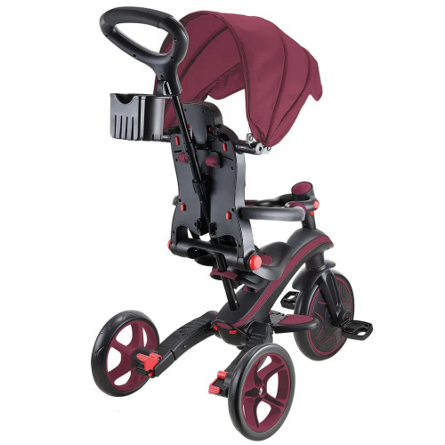 Дитячий велосипед Globber Explorer trike Foldable 4 в 1, бордовий (732-202-2) – Globber (вид 2)