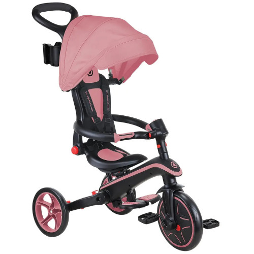 Дитячий велосипед Globber Explorer trike Foldable 4 в 1, рожевий (732-210-2) – Globber