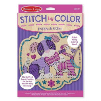 Набор для творчества Melissa&Doug Вышивка по дереву Котенок и щенок (MD8916)
