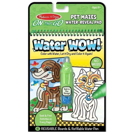 Набор для творчества Melissa&Doug Волшебная водная раскраска Лабиринты (MD9484) – Melissa&Doug
