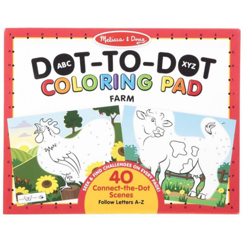 Набір для творчості Melissa&Doug розмальовок за номерами Ферма (MD30260) – Melissa&Doug