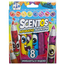 Набор для творчества Scentos ароматные маркеры для рисования Плавная линия 8 цв (40605)