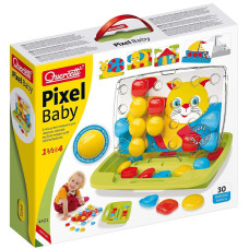 Набор для творчества Quercetti Мозаика 30 крупных фишек + доска-кейс (4401-Q)