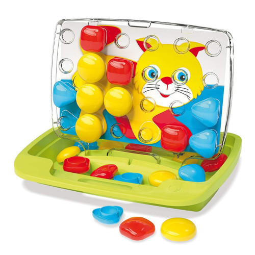 Набор для творчества Quercetti Мозаика 30 крупных фишек + доска-кейс (4401-Q) – Quercetti (вид 1)