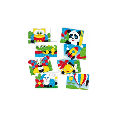 Набор для творчества Quercetti Мозаика 40 крупных фишек + доска (4206-Q) – Quercetti (вид 2)