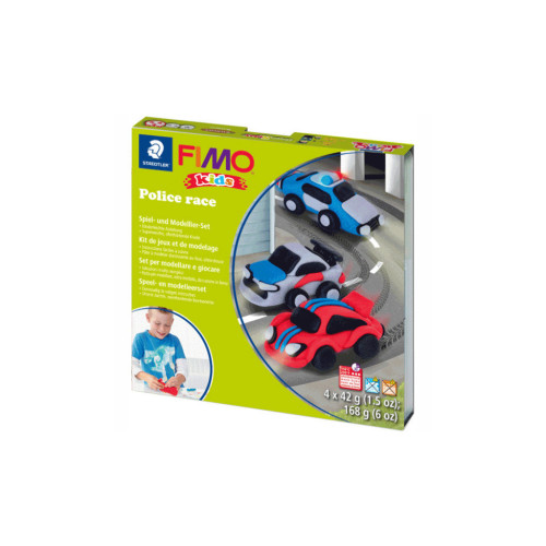 Набор для творчества Fimo Kids Полицейские авто 4 цвета х 42 г (4007817066546) – Fimo