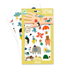 Набір для творчості Djeco Забавні маленькі картинки наклейки на тіло (DJ09579)