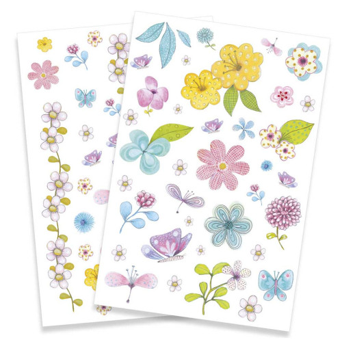Набір для творчості Djeco Польові квіти наклейки на тіло (DJ09585) – Djeco (вид 1)