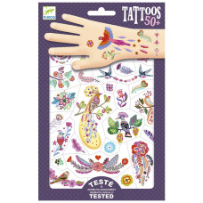 Набір для творчості Djeco Яскраві пташки наклейки на тіло (DJ09615)