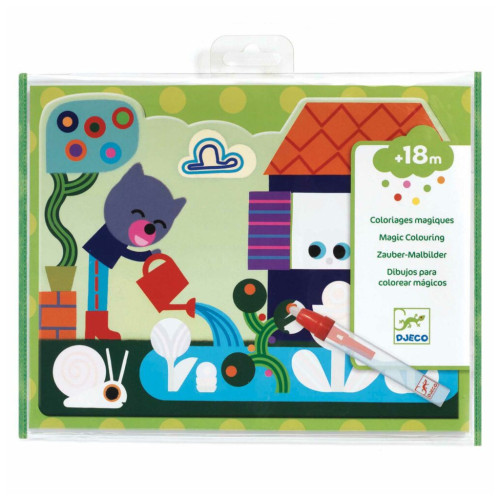 Набор для творчества Djeco Что спрятан в саду художественный комплект для рисования водой (DJ09063) – Djeco