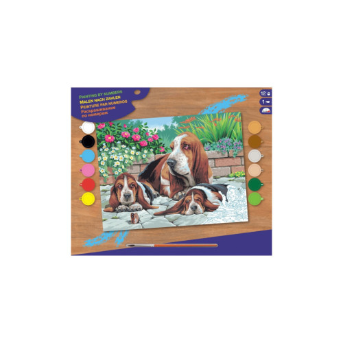 Набор для творчества Sequin Art PAINTING BY NUMBERS SENIOR Basset Hounds (SA0044) – Sequin Art