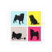 Набір для творчості Rosa Talent 3D 4 Dogs ДВП ґрунтоване, 3 шари, 30 х 30 см (4823098528890) – Rosa