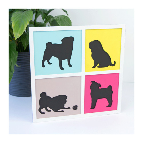 Набір для творчості Rosa Talent 3D 4 Dogs ДВП ґрунтоване, 3 шари, 30 х 30 см (4823098528890) – Rosa (вид 3)