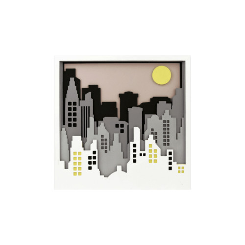 Набор для творчества Rosa Talent 3D-картина 6 слоев Мегаполис 30х30 см (4823098528944) – Rosa