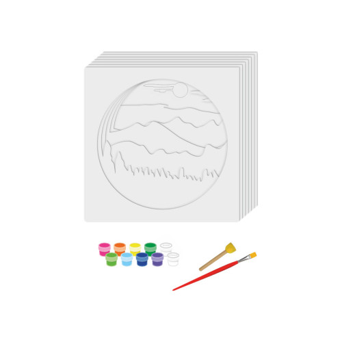 Набір для творчості Rosa Talent 3D-картина 7 шарів Пейзаж. Гори 2 30х30 см (4823098528968) – Rosa (вид 1)