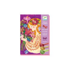 Набор для творчества Djeco Аромат цветов художественный комплект для рисования блестками (DJ09508)