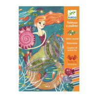 Набор для творчества Djeco Светящиеся русалки художественный комплект рисования блестками (DJ09507)