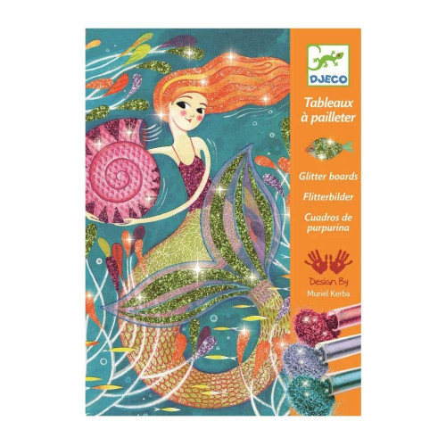 Набор для творчества Djeco Светящиеся русалки художественный комплект рисования блестками (DJ09507) – Djeco
