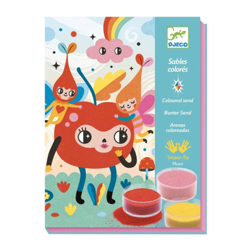 Набор для творчества Djeco Прекрасно мило художественный комплект рисования цветным песком (DJ08678) – Djeco