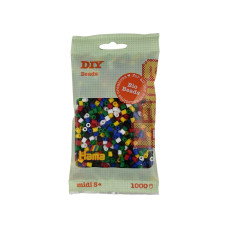 Набор для творчества Hama БИО цветные бусины, 6 цветов, 1000 шт термомозаика (HM-190-198)