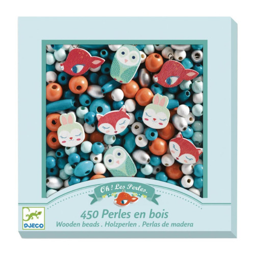 Набор для творчества Djeco с деревянными бусинами Маленькие животные (DJ09807) – Djeco (вид 1)