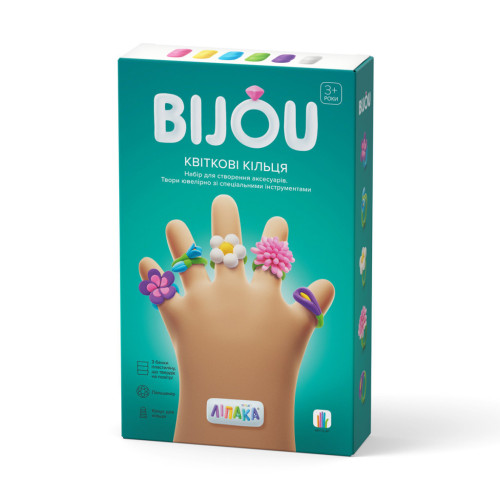 Набор для творчества Lipaka пластилина – Бижутерия: Цветочные Кольца (31001-UA01) – Lipaka